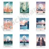 Las Vegas Nevada, Sydney, Turkiet, Bali, Myanmar, New York, Pangea, Paris, Inca Castle Peru Travel Poster, Stylish Decoration