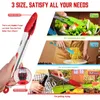 Walfos Food Grade 100% Siliconen Voedsel Tang Keuken Tang Utsil Cooking Tong Clamp Accessoires Salade Serveer BBQ Tools