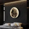 Wall Lamp Modern Luxury Moon Bedroom Bedside Painting Living Room Background Decorative Nordic Art