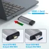 Obudowa podwójna protokół M2 SSD Case USB3.0/Typec do M.2 NVME SATA SSD Adapter 10 GB USB3.1 Gen2 USB C KLUCZ M/BM KLUCZ M/BM
