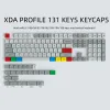 Akcesoria 131 Keys Niestandardowe 5 -BIDE DYESUBLIMATION Keycaps XDA Profil Profilu spersonalizowany Keycap PBT dla Mac Windows PC MECHANICAL CLEYBOOD