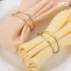 6/12Pcs Simple Metal Napkin Rings Gold Napkin Holder Exquisite Napkin Buckle For Wedding Ceremony Elegant Party Supplies Durable