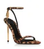 TF Sandales à talons hauts élancés Designer Sandals à lacets Chaussures de luxe Paris Robe Classics Mode Dîner de mariage Club Femmes Femmes Gol