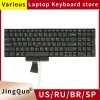 Keyboards New US Russian Laptop Keyboard For Lenovo Thinkpad IBM E520 E520S E525 0A62075 04W0872