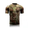 Military Tactical Shirt Short Sleeve Combat T Shirts Men Camo Quick Dry Base Layer Outdoor Sport Hiking Hunting Army Shirt