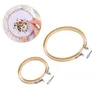 1pcs DIY Embroidery Hoop Tool Art Craft Cross Stitch Chinese Traditional Circle Round Bamboo Frame Wooden Sewing Tools Home Deco