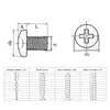 650/300 st m1.2 m1.4 m1.7 m2 m2.5 m3 m4 svart mini mikro phillips cross pan rund huvudskruv bultmutter sortiment sats