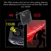 Bike Alarm Tail Light with Turn Signals Multifunctional Waterproof USB Rechargeable Electric Bell Bicycle Lamp Bike Rear Light