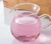 1PC 250ml Heat-resistant Kung Fu tea strainer transparent tea Fair cup glass material tea cup JN 1030