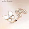 High End Vancefe Brand Designer Rings for Women Precision Edition Advanced Fashion Temperament Female Femme comme cadeau d'anniversaire