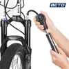 タイヤショックフォークフォークホースバイクポンプのためのBETOコンボ自転車ポンプ高圧ゲージロードMTBサイクリングエアインフレータハンド自転車ポンプ