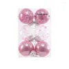 Dekoracja imprezy 6PCS Clear Balls Decor Choinka Wakacyjna ozdoba 6 cm Xmas Bombs Ozdoby DIY Crafts Ball do dekoracji