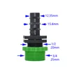 Mężczyzna 1/2 3/4 do 16 mm 20 mm 25 mm wąż ogrodowy złącze wodne dotknij 1/2 3/4 węża