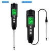 2 In 1 Soil Meter EC Temperature Soil Tester Meter Farm Measurement Backlit Display Removable Electrode Waterproof Test Planting