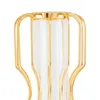 Vasos Vaso de vidro de vidro de vidro Vaso de moldura de metal decoração para a cabeceira da prateleira