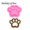 Moldes de pata de urso de amor brilhante para chaveiros de chaves de cachorro diy cão e epóxi resina key teclado molde o silicone molde personalizado dy0129