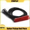 60Pcs Red Pickup Under-Saddle Passive Piezo Film Pickup for Acoustic Guitar Ukulele Guitarra accessories