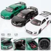 1:24 Audi R8 V10 Kids Toys Boys Diecast Alloy Model Car Miniature Metal Racing Supercar Véhicule Collectez Gift For Children Hottoy