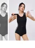 Dames badmode vrouwen één stuk sexy rug zipper water sport strand surfen vrouw push -up competitieve atletische badend zwemkleding