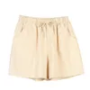 2022 NIEUWE HOTE HOOG HOOG VROUWEN Shorts Summer Solid Color Wide Leg Streetwear Simple Bow Short Pants for Party