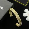 Women Bracelet Designers Open Bangle Jewelry Gold Plated Love Crystal Bracelet Luxury Bangles Party Wedding Gift Fashion Jewelry