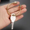 Keychain créatif en laiton portable Portable Anneau Pendentif Whistle Whistle Ruler Backles DIY Organisateur UNIQUE OUTILS BIJOTS ACCESSOIRES