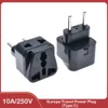 Universal Travel Socket 1 bis 2 UK/US/EU/AU Outlet an EU/Brasilien/Israel Splitter -Plug -Adapter -Ladegerät