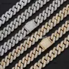 ECED OUT CZ Zirkon Kubik Zirkonia Gold plattiert Messing Kupfer Hip Hop Halskette Schmuck Miami Cuban Kettenkette für Männer Frauen