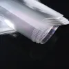 100pcs transparentes auto adesivo saco de plástico pendurado em fábrica bolsas de armazenamento de vedação exibir acessórios de embalagem para jóias feitas à mão