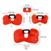 10pcs Equipamento de agricultura de frango Frango Goggles de frango Red Cozes macios copos de galinhas colocadas copos anti-picking de galinhas