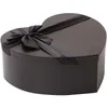 1pc herzförmige schwarze Geschenkbox für Valentinstag-Pralinen als Souvenirs