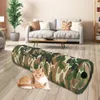 Pet fournit des jouets chat pliables jungle camouflage chat canal de chat drôle de jeu de compagnie de jeu de compagnie tube lapin lapin furet chien catnip chat tunnel