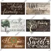 Puttuo décor familial panneaux en bois doux home plaque en bois