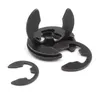 10/100pcs M1.2 M1.5 M2 M3 M3.5 M4 M5 M6 M7 M8 M10 to M24 Black 65mn Steel E Clip Circlip Retaining Ring Washer for Shaft Gasket
