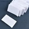 Lychee Life 48Pcs White Blank Cloth Labels Tag For Garment Handmade Label Tags Clothes Jeans Bags Shoes Diy Sewing Materials