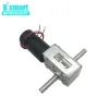 BRINGSMART Eixo duplo de 33 mm de comprimento 5840-31zy DC 12V 24V Motor de engrenagem de worm auto-trapaça 12-470rpm Caixa de engrenagem Redutor Motor reverso