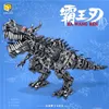 HHXY NOUVEAU QD66001 2649PCS MÉCANIQUE DINOSAUR TYRANNOSAURUS REX MODELLES BLACHES BIBICKS BRIQUES JOUEURS JOUEL