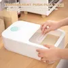 Bouteilles de rangement Rice Dispenser Container Grain Grain Cereal with Rolling Wheel Pantry Organization Kitchen Tools