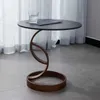 Nordic Modern Rock Board Bank Corner Table salontafel Italiaans licht Luxe meubels Kleine ronde tafel Kleine appartemententafel