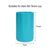 Silicone cup sleeve Sport Water Bottle Cover Thick bottom half-length cup holder Wear Resistant Cup Bottom Cover