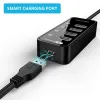 Hubs USB Hub 3.0 Multi 4 7 Port Charger pour iPad Mac Book Air Pro PC Accessoires d'ordinateurs portables avec adaptateur électrique Splitter USB HAB