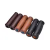 Vintage Retro Riding Mtb Road Mountain Bike Bicycle Styrbar Grip Artificial Leather Cycling Grip Ends 1Pair 3 Färger