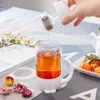 Neue Style -Tassen, Teesiste Katze Affen Tee Infuser Tasse Gräser Tasse Teekannen Teebeutel für Tee Kaffeefilter Drinkübung Küchenwerkzeuge