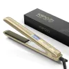 فرش Kipozi Professional Hair Striaghtener Titanium Dual Volotag Frason Heating Flat Iron 2 في 1 Hair Curler LCD Display