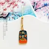 Pingente de oração chinesa Smartphone Strap cordão para iPhone/Samsung Case Charms Chaves Chain Decor Chave Treça de telefone celular corda