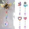 5d diamant peinture de bijoux en cristal kit de peinture en diamant fenêtre de vent de vent décor de pendentif pour le jardin à la maison cadeau artisanat