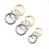 Hot Sale 5Pcs Zinc Alloy Spring O-Ring Buckles Plated Gate Clips Purses Handbags Round Push Trigger Snap Clasp Hooks Carabiner