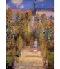 Fine Art Painting by Claude Monet Monets Garden bij Vetheuil Impressionist Canvas Artwork for Room Decor9621184
