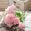 Decoratieve bloemen gesimuleerde Cannation Hydrangea Woonkamer Decoratie VASE TAFEL NOTEN BOUQUET EN ANDERE SCène