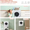 Machine 110V Portable Clothes Dryer 850W Compact Laundry Dryers 1.5 cu.ft Front Load Stainless Steel Electric Dryers Machine